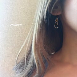 Rondel Gold Circle Pierce/Earring 2枚目の画像