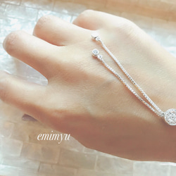 数量限定販売！ Silver925 Crystal Chain Bracelet 1枚目の画像