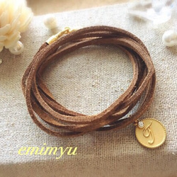 Leather Cord Wrap Bracelet 3枚目の画像