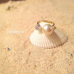 Parent&Child Pearl Ring 1枚目の画像