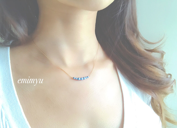 Light Blue Pearl Necklace 1枚目の画像