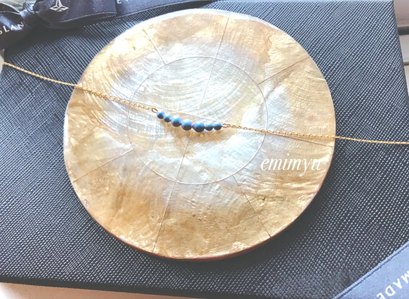 Light Blue Pearl Necklace 2枚目の画像