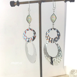 Silver Metal Mirror Pierce/Earring 2枚目の画像