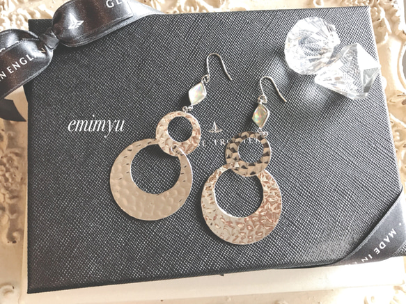 Silver Metal Mirror Pierce/Earring 5枚目の画像