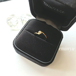 Zirconia Point Gold Ring 3枚目の画像