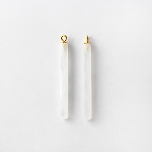 14kgf White Agate Pierce 3枚目の画像
