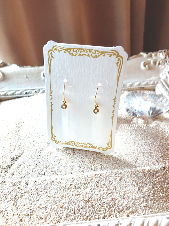 14kgf White Agate Pierce 4枚目の画像