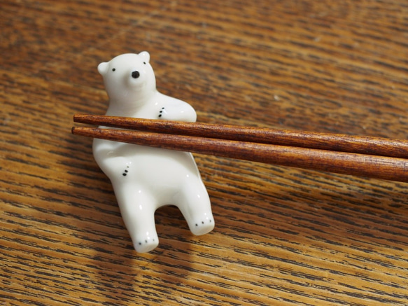 北極熊熊吉 筷子架 第3張的照片