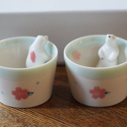 Polar bear's "Kumagoro" Small cup  No.1 + No.2 /Spring ver. 第5張的照片