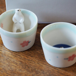 Polar bear's "Kumagoro" Small cup  No.2 + No.3 /Spring ver. 第2張的照片