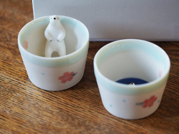 Polar bear's "Kumagoro" Small cup  No.2 + No.3 /Spring ver. 第2張的照片