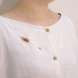 CUSTOM Order page | Pin Brooch with wooden acorn 第7張的照片