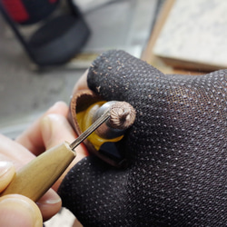 Wood Carving Acorn Pendant : Padouk & Walnut 第9張的照片