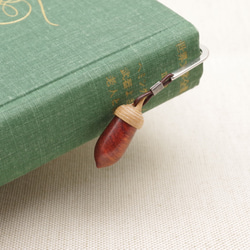 Wood Carving Acorn Bookmark : Padouk & Cherrywood 第1張的照片
