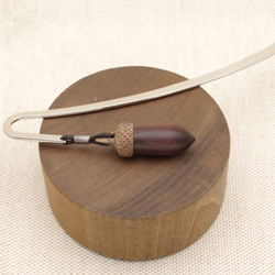 Wood Carving Acorn Pendant : Rosewood & Walnut 第4張的照片