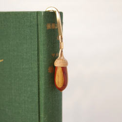 Wood Carving Acorn Bookmark, Wooden Mosaic, Chestnut & Padou 第5張的照片