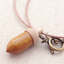 Wood Carving Acorn Bracelet : KEYAKI & Maple 第3張的照片