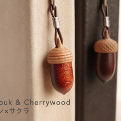 A Paired Set of Wooden Acorn Bookmarks | Best for gift! 第4張的照片