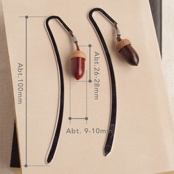 A Paired Set of Wooden Acorn Bookmarks | Best for gift! 第6張的照片