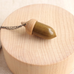 Wood Carving Acorn Pendant : Magnolia & Maple 第4張的照片