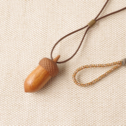 Wood Carving Acorn NETSUKE : KEYAKI & Walnut 第3張的照片