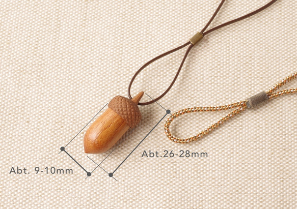 Wood Carving Acorn NETSUKE : KEYAKI & Walnut 第6張的照片