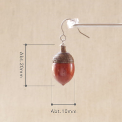 Acorns in Japan: ARAKASHI (Hook Earrings) made-to-order 第5張的照片