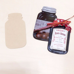 ジャム瓶型 ウッド素材 1枚目の画像