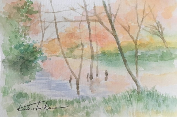 ポストカード（長池公園の自然）10枚入り 絵画 la ruche 通販 12733115