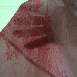 スタンドカラーのブラウス★ピンク・麻混縮★縮着物リメイク 8枚目の画像