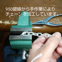 アコヤ真珠×silver950パールバロックハードシルバーチェーンブレスレット 11枚目の画像