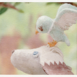 【99】選べるポストカード4枚セット『青い鳥』 1枚目の画像