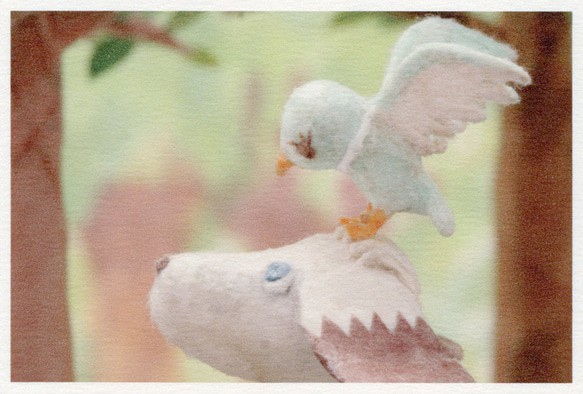 【99】選べるポストカード4枚セット『青い鳥』 1枚目の画像