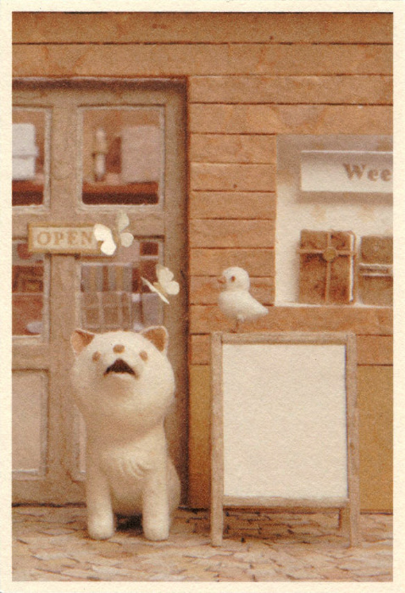 【54】選べるポストカード4枚セット『看板犬さくら』 1枚目の画像