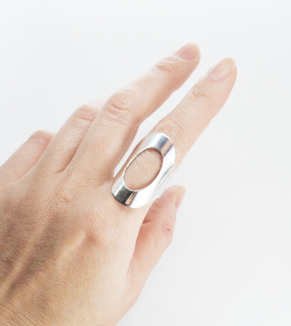 【受注生産】シルバー925・ぺたんこリング・オーリング