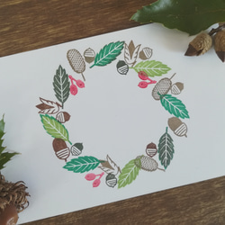 定形外送料無料】小さな秋のはんこ・どんぐり②/6点セット☆消しゴム