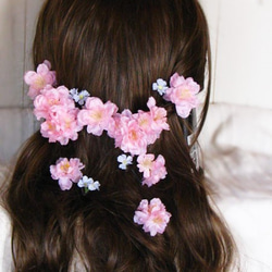 【受注制作】たわわ山桜の嫁入りヘッドドレス 1枚目の画像