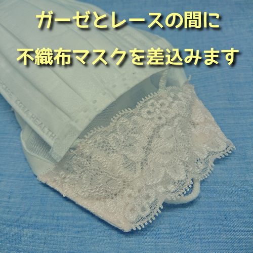 口元が楽なインナーマスク プリーツ 3D立体構造マスク 中央部ノーズ  