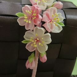 桜のカチューシャ【つまみ細工】 2枚目の画像