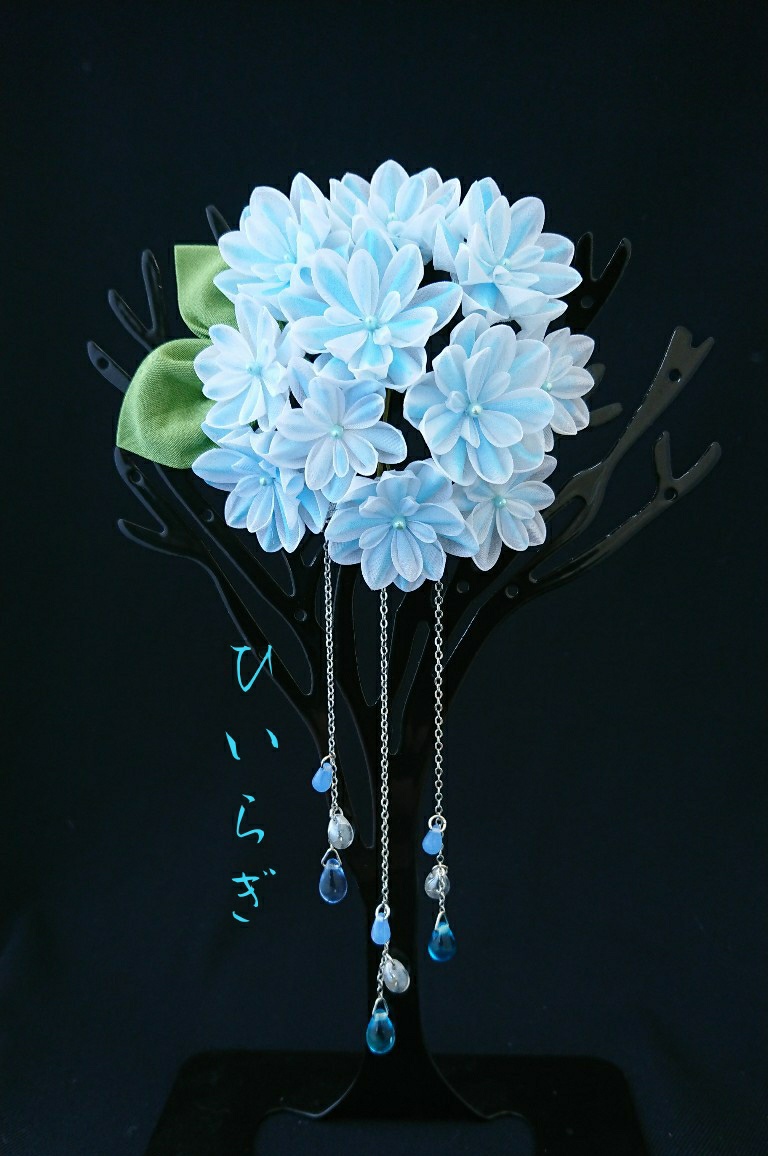 紫陽花「万華鏡」の簪