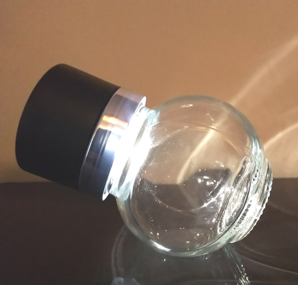 ２個セット光る猫瓶ソーラーLED 6枚目の画像