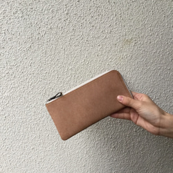 EC限定 small wallet 【シボ革/ブラック 三つ折り財布 chi.wata 通販