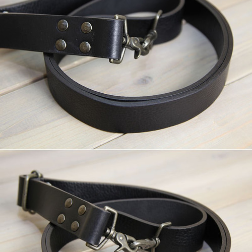 【きんた様】2本ヌメ革ショルダーストラップ　黒 174212625_o1.jpg?