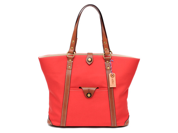 イタリア製革トートバッグ Ship small（シップ スモール／スカーレット）