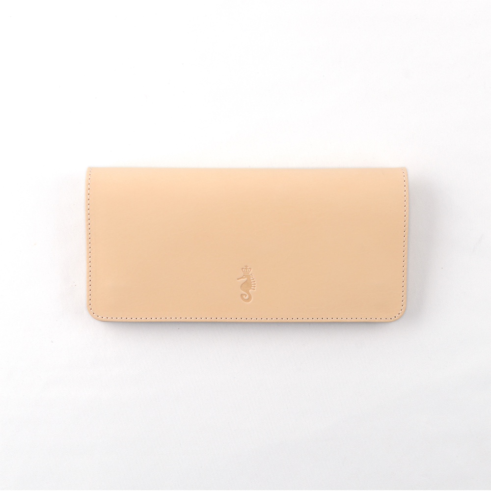 ヌメ革 ベルギー製 長財布 二つ折り シンプル ユニセックス 一粒万倍日 天赦日に 経年変化