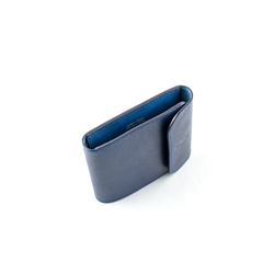 Aizen Total Leather三折錢包/ Ai x藍色雙色中等尺寸奧托免費送貨 第7張的照片