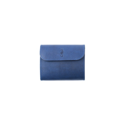 Aizen Total Leather三折錢包/ Ai x Blue Bicolor Mini Size Quatro加上免費送 第2張的照片