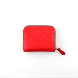 意大利製造的皮革圓形緊固件S / Ruga紅色Sei免費送貨 第2張的照片