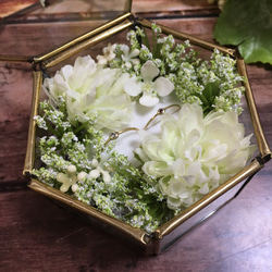 再販4】イニシャルオブジェ （大）3文字セット ブルー×グリーン 結婚式