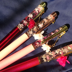 2020年　春、桜色系　ハーバリウム　ボールペン　香り付き 4枚目の画像